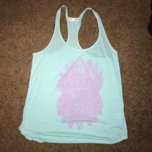 Light teal tank top